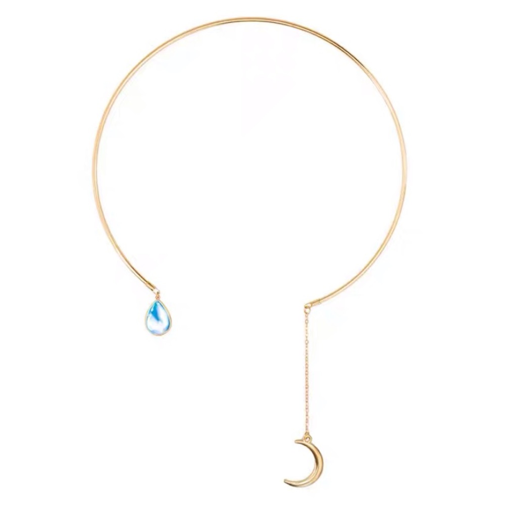 💕Last oneCrescent moon Open Choker Necklace - Picture 9 of 14